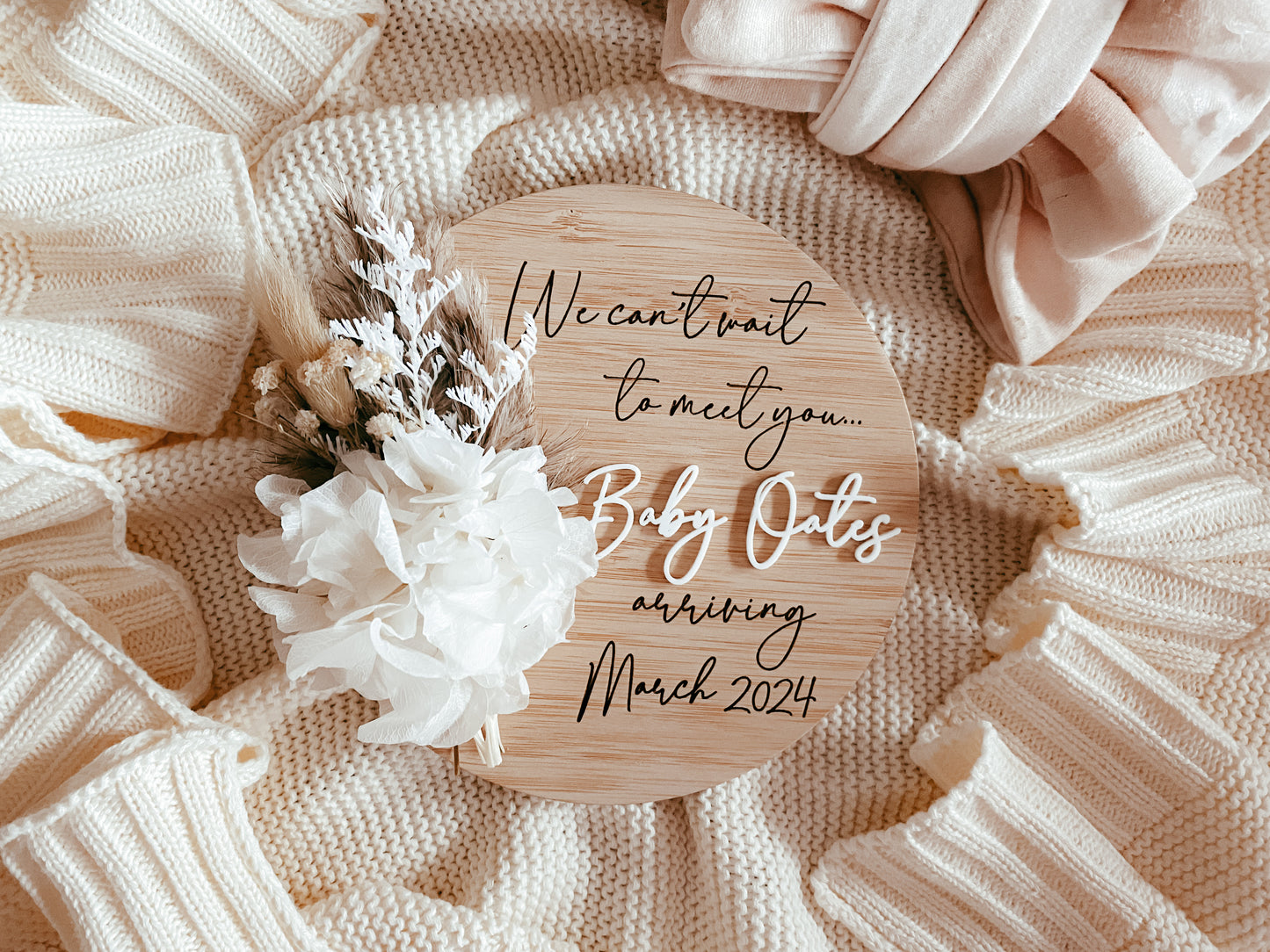 Digital file pregnancy announcement