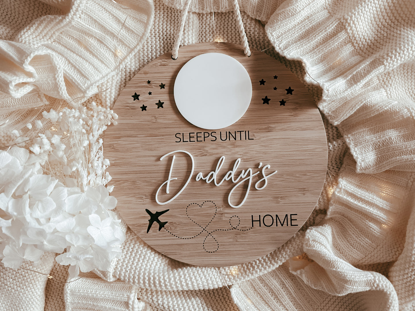 Sleeps until daddy’s home countdown
