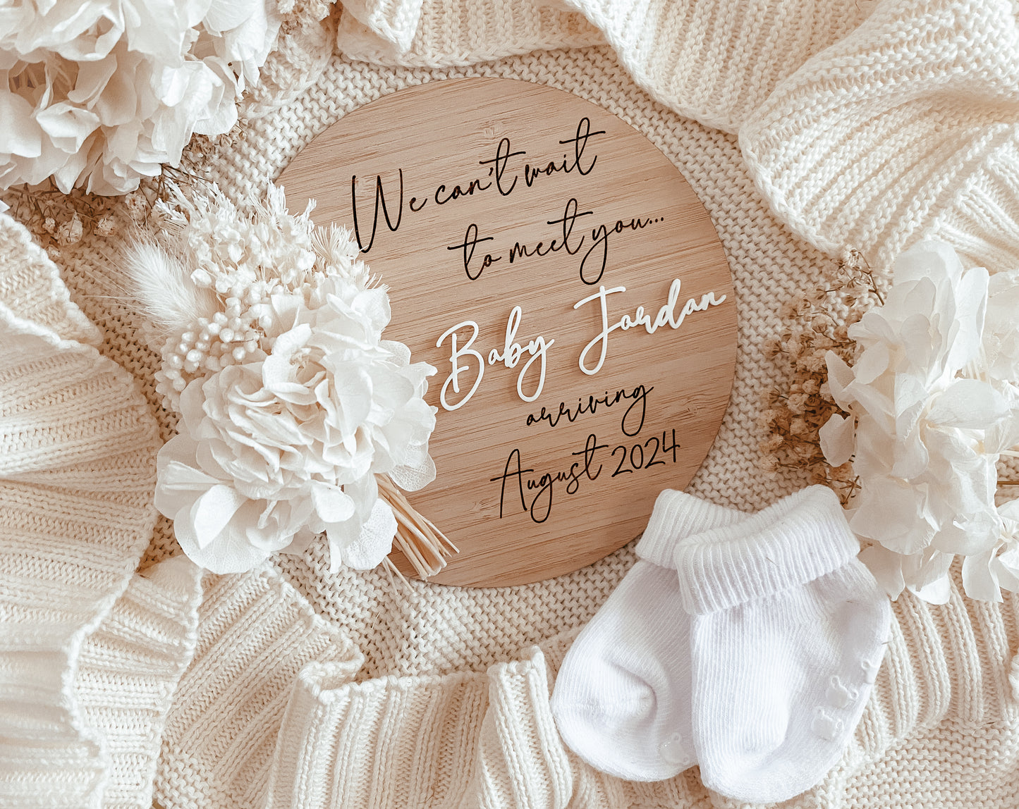 Digital file pregnancy announcement