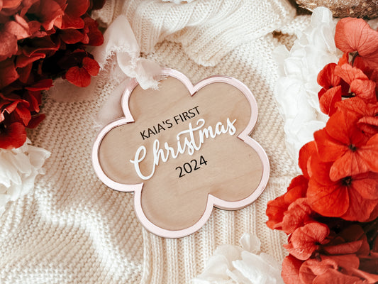 First Christmas 2025 daisy tree decoration