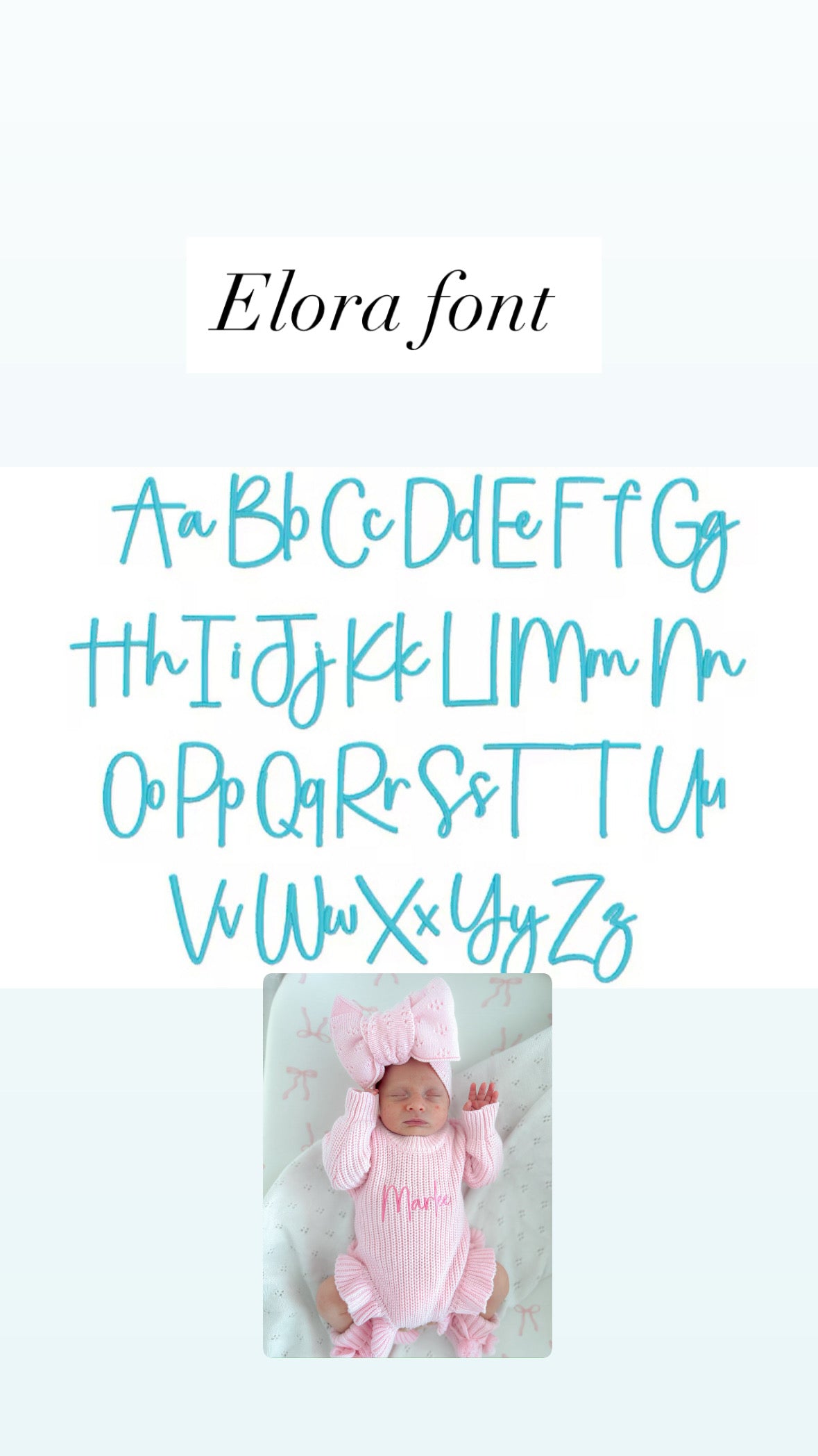 PRE ORDER White chunky knit personalised announcement romper