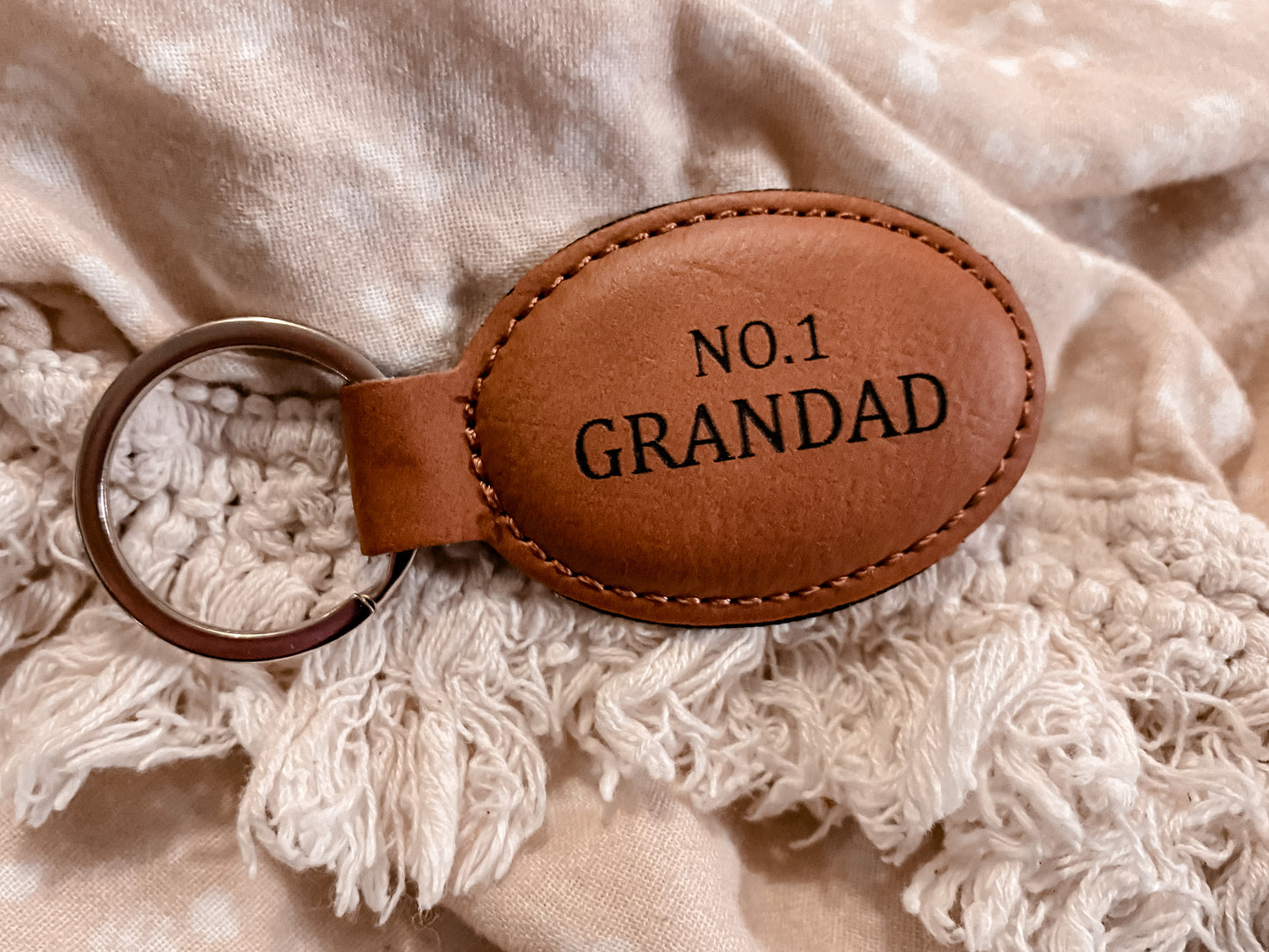 Chestnut oval keyring