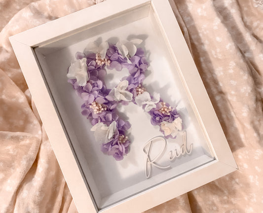 Personalised Letter floral frame