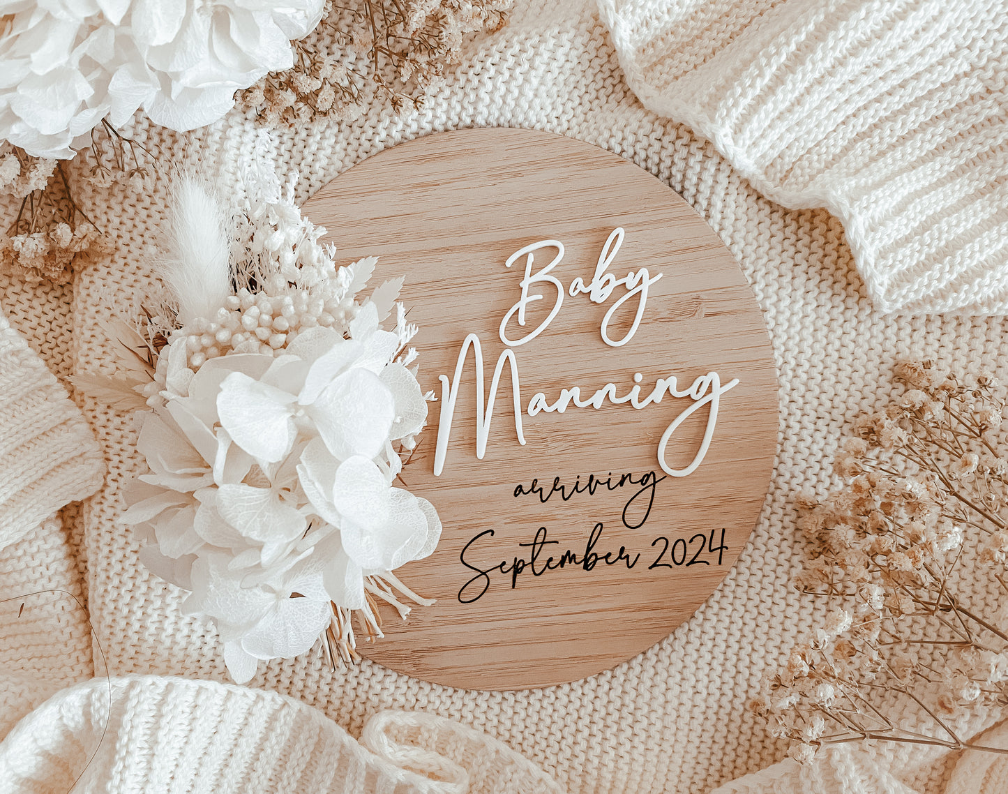 Digital file pregnancy announcement