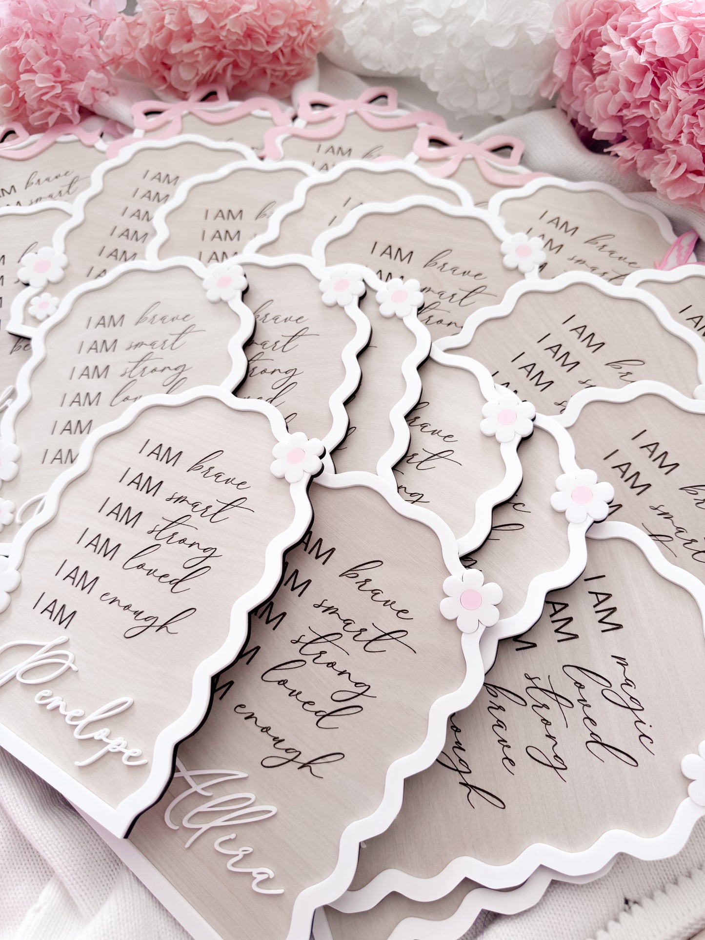 I am personalised affirmation plaque