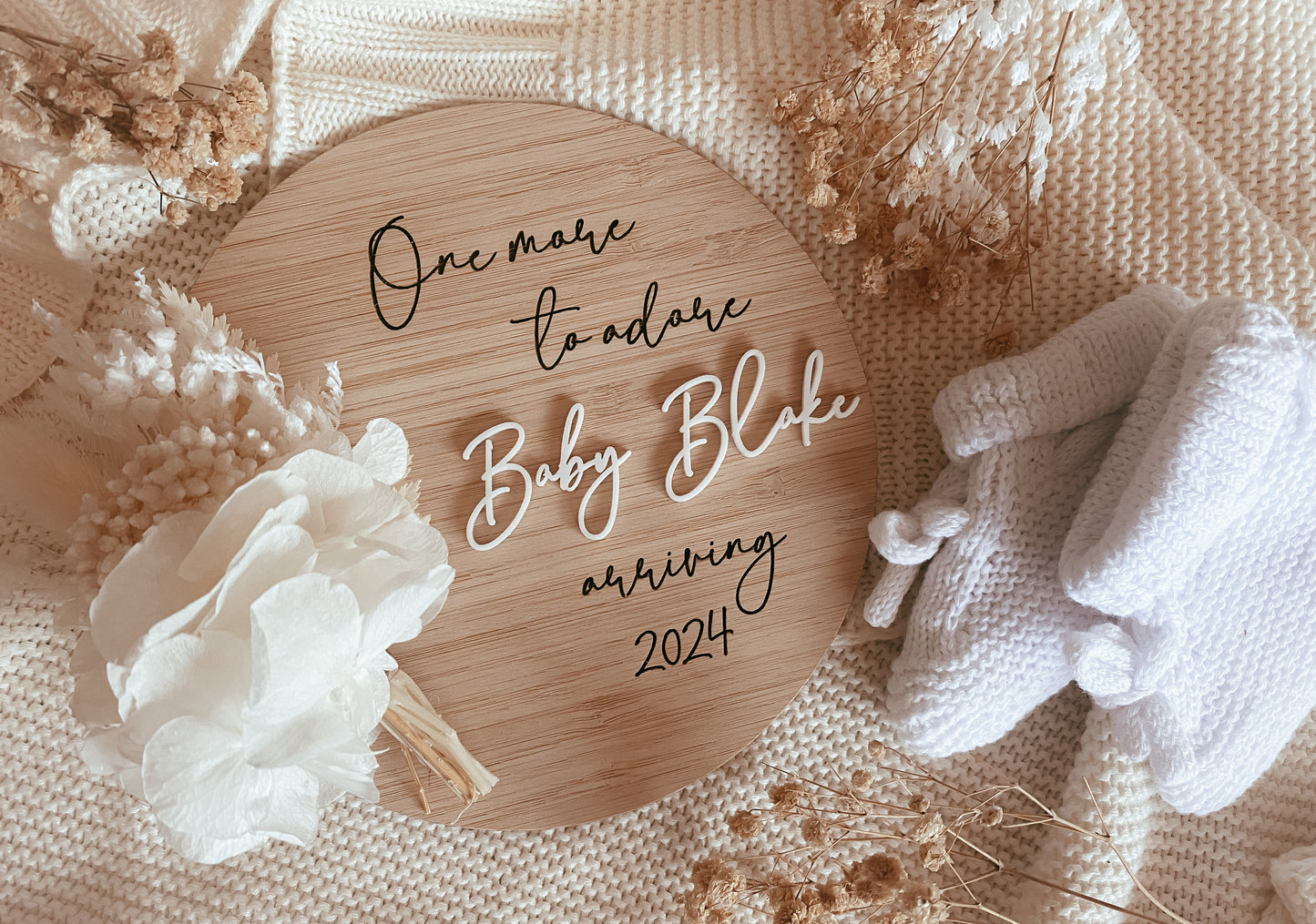 Digital file pregnancy announcement