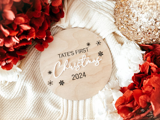 My first Christmas personalised sign