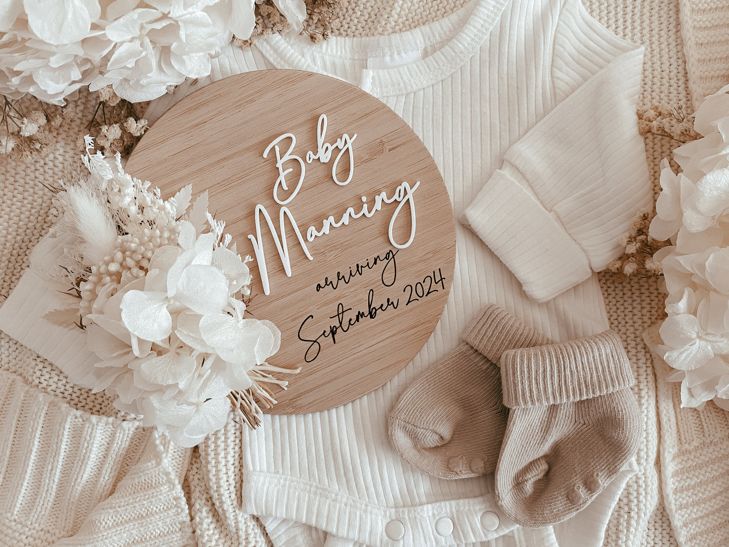 Digital file pregnancy announcement