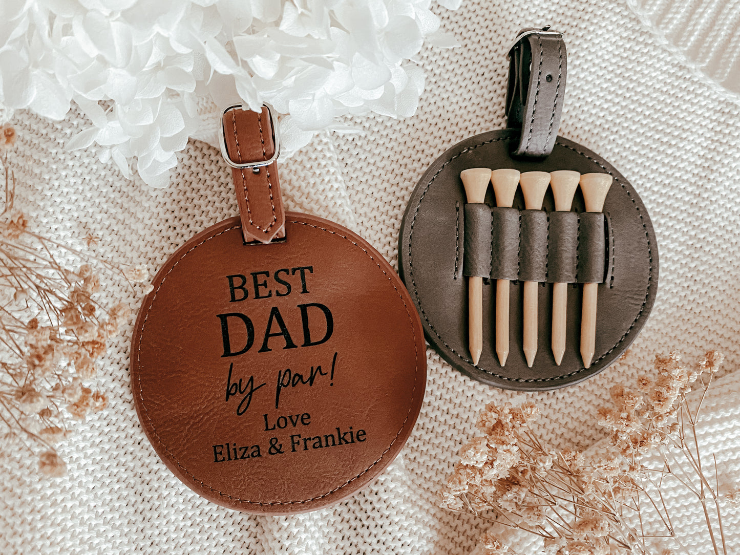 Personalised golf tag Chestnut