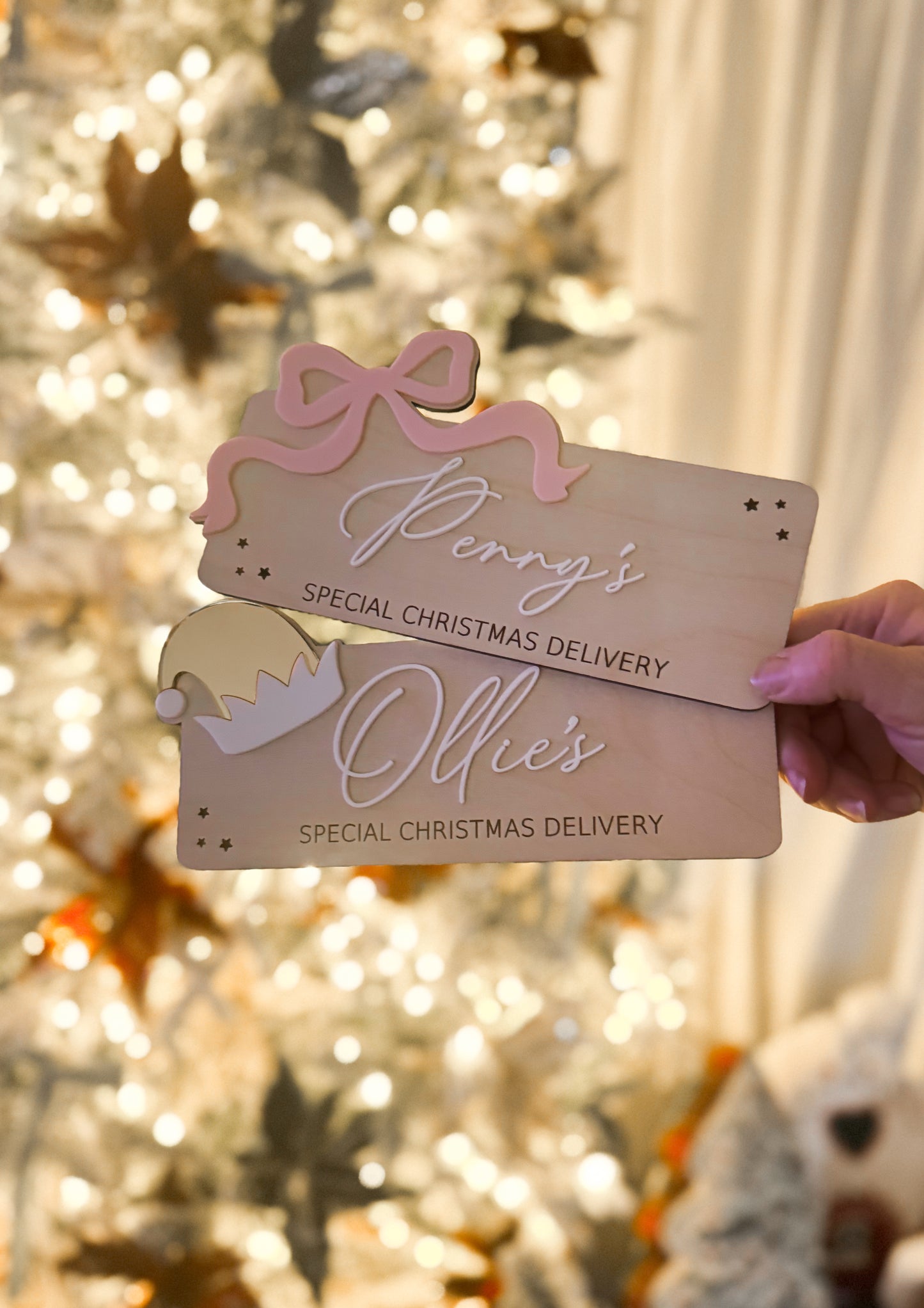 Interchangeable Christmas crate bow style