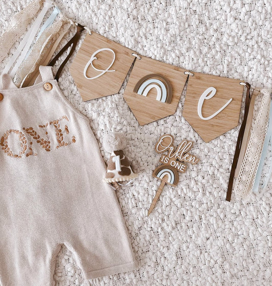 High chair birthday banner