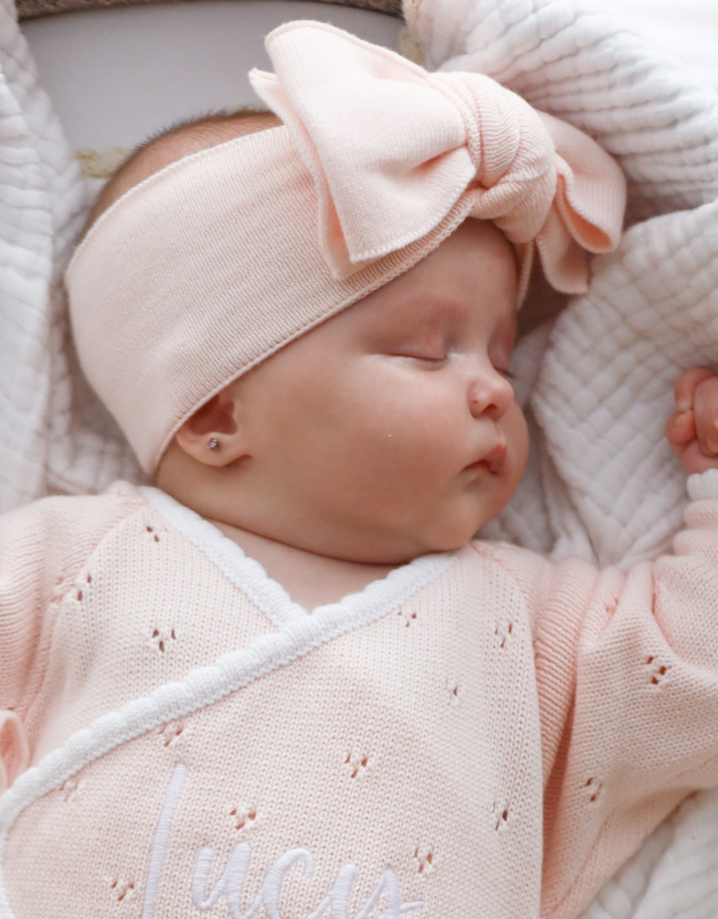 Light pink baby bow