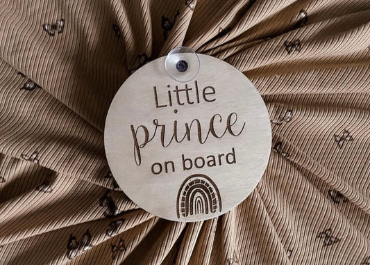 Little prince on board car disc