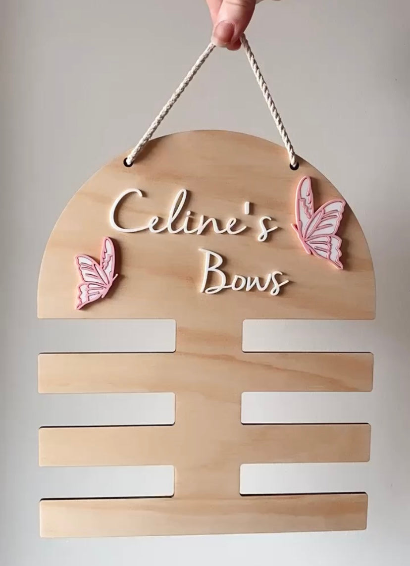 Butterfly bow holder