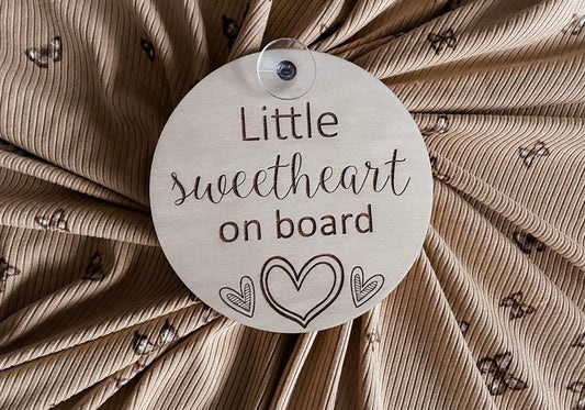 Little sweetheart on board car disc