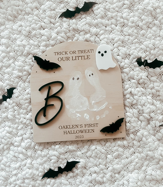 My first Halloween plaque