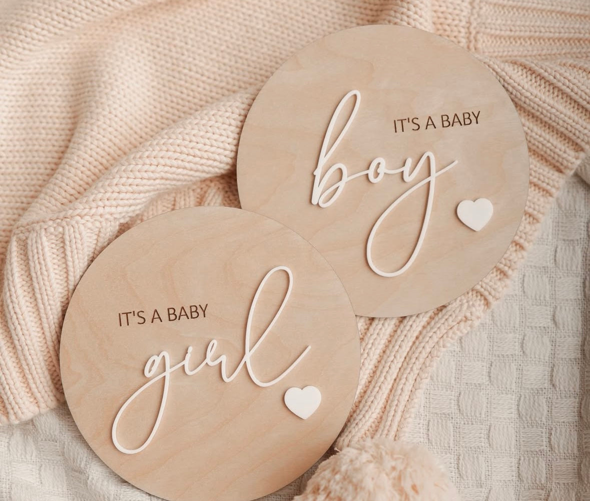 It’s a boy and it’s a girl gender reveal signs