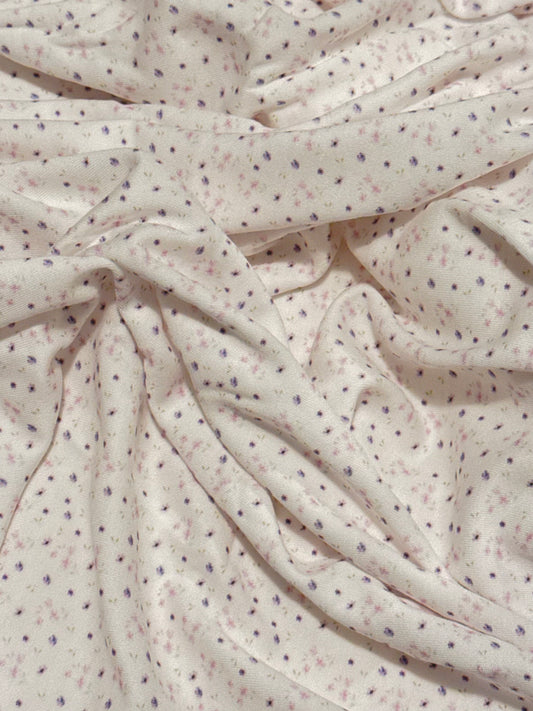 Mini purple floral baby swaddle