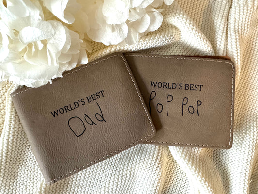 Personalised Father’s Day wallet buckskin