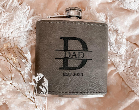 Personalised drink flask grey