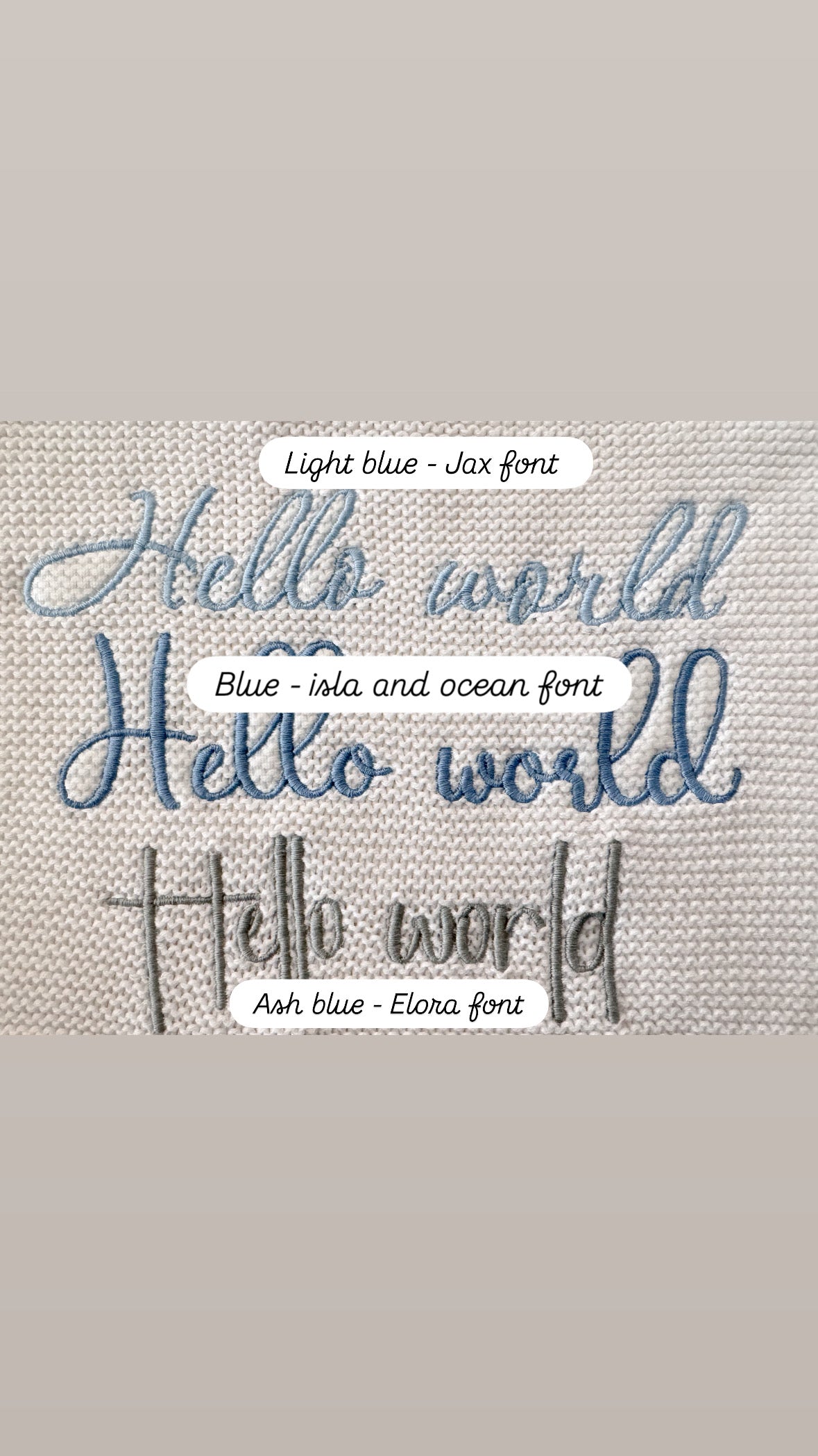 White chunky knit personalised announcement romper