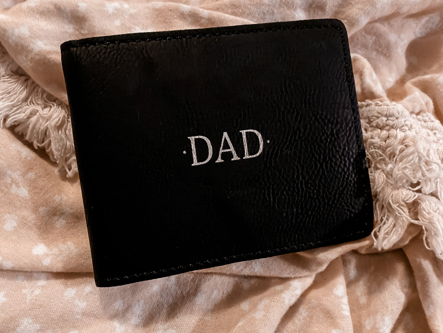 Personalised wallet black