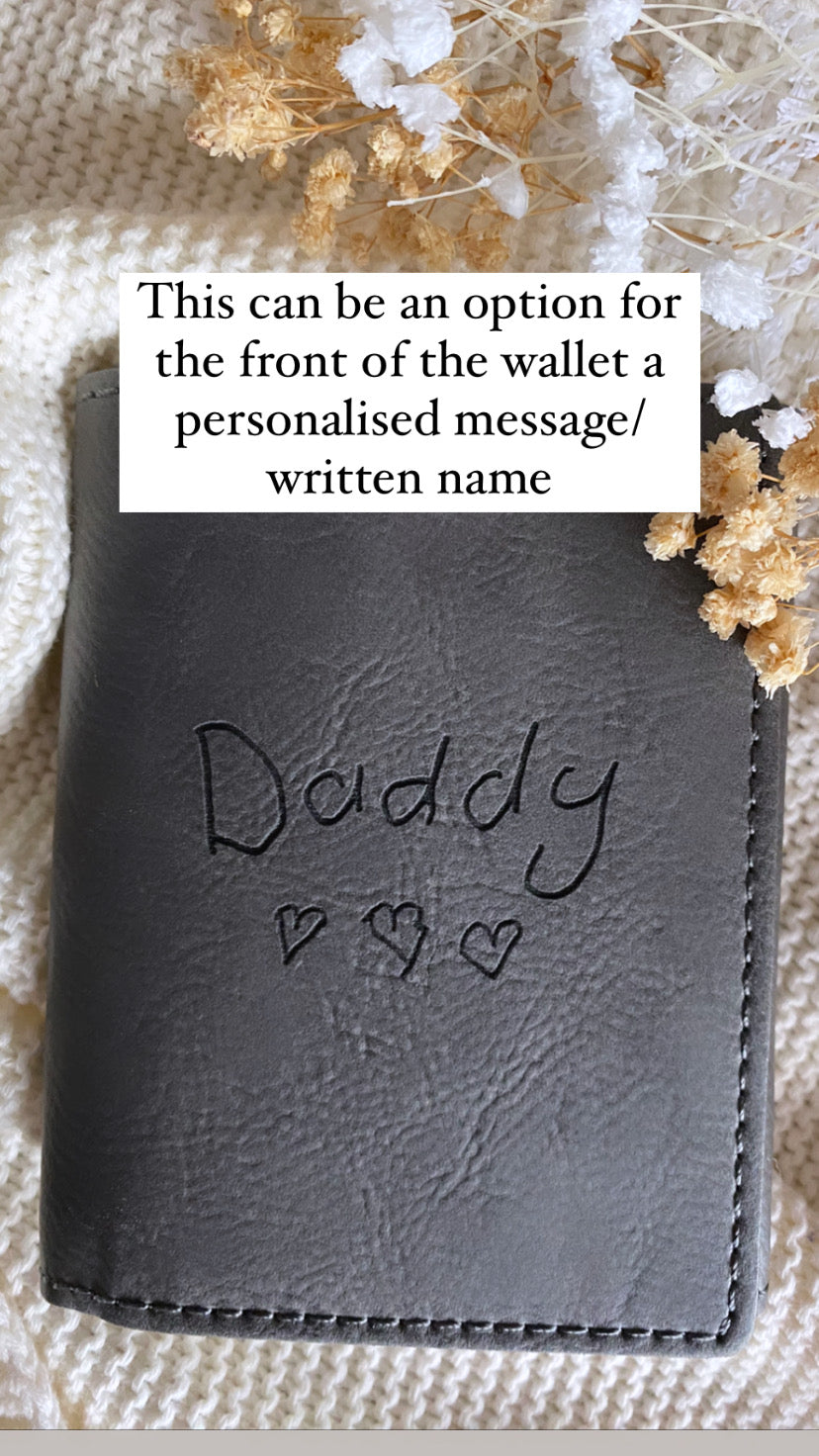 Personalised wallet black