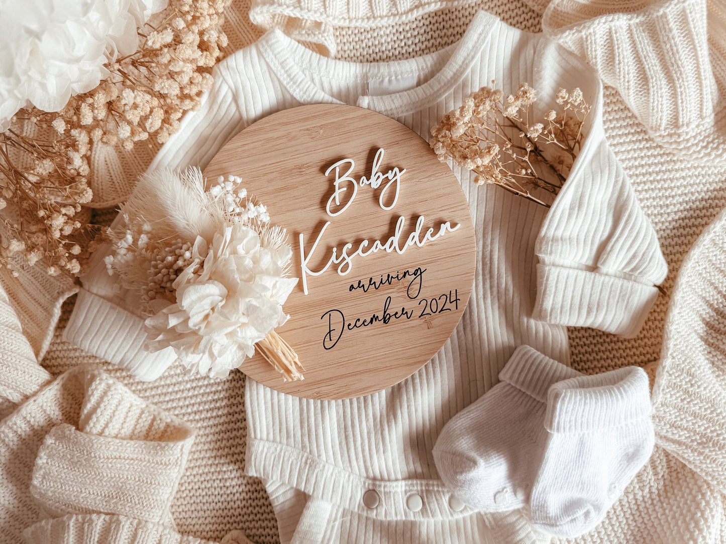 Digital file pregnancy announcement