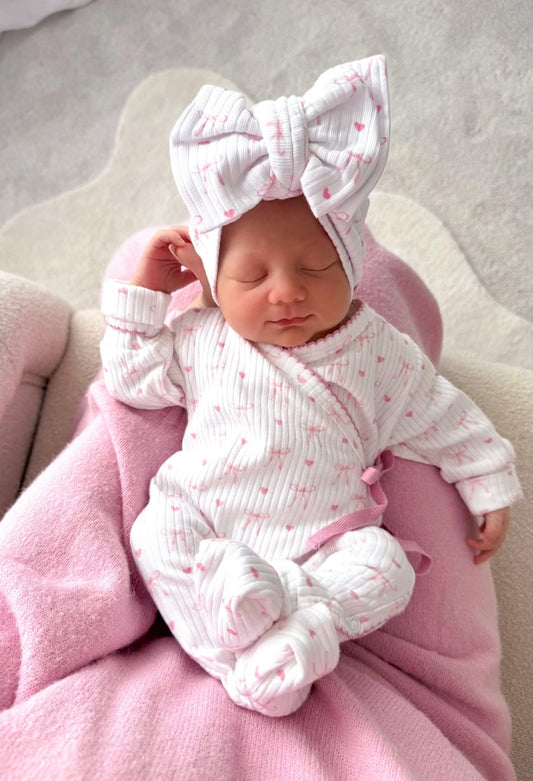 Sweetheart kimono onesie