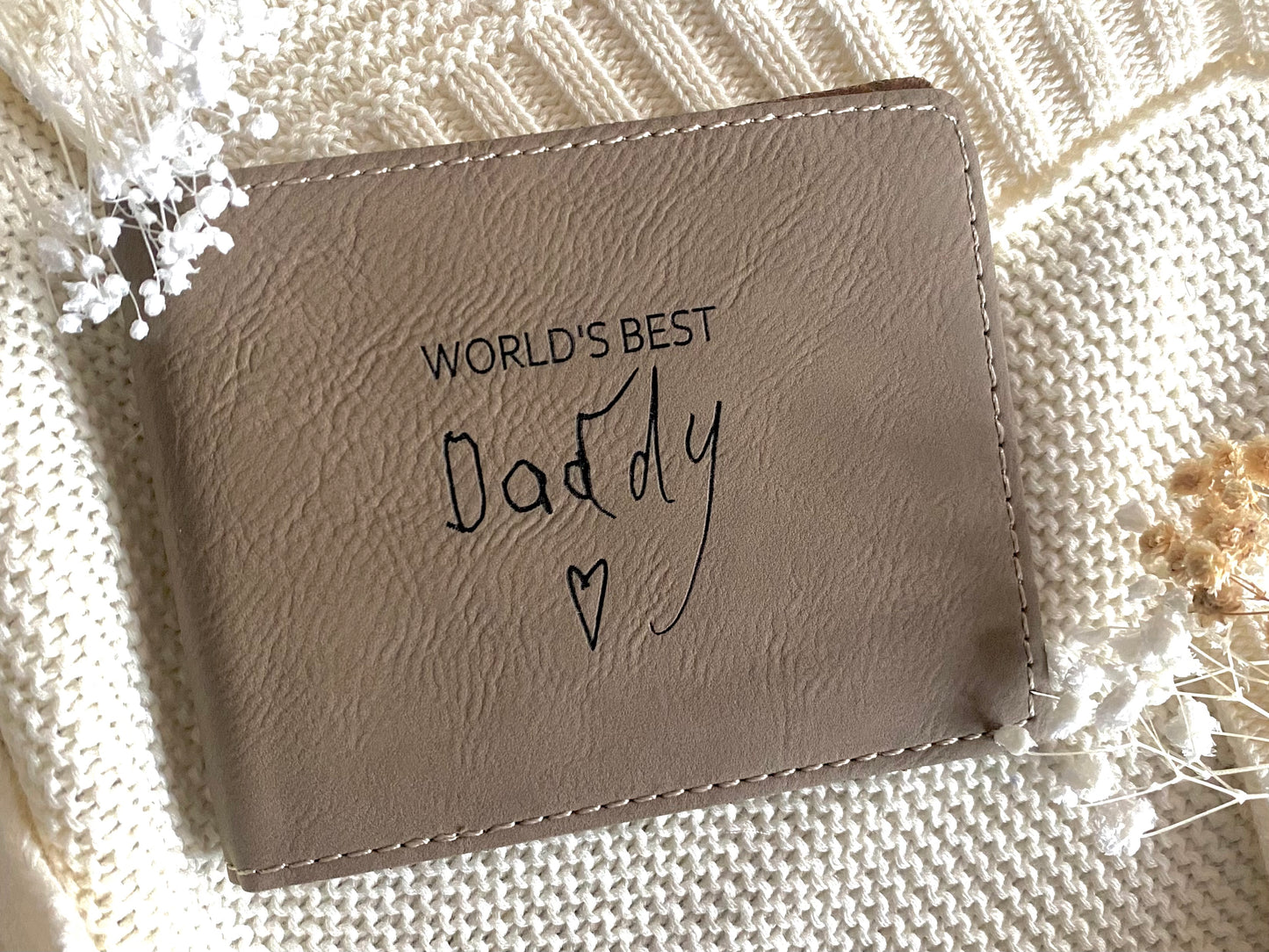 Personalised Father’s Day wallet buckskin