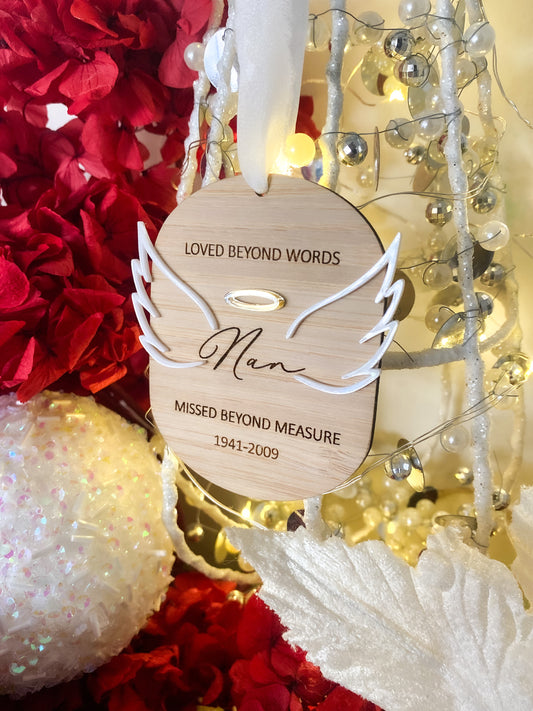 Memorial Christmas tree decoration piece