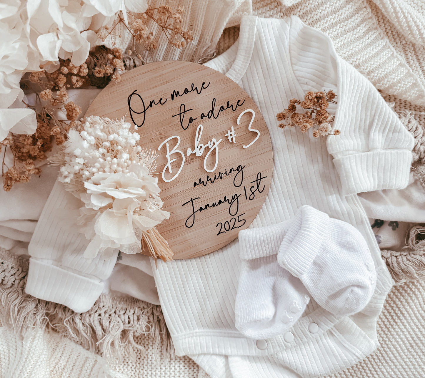 Digital file pregnancy announcement