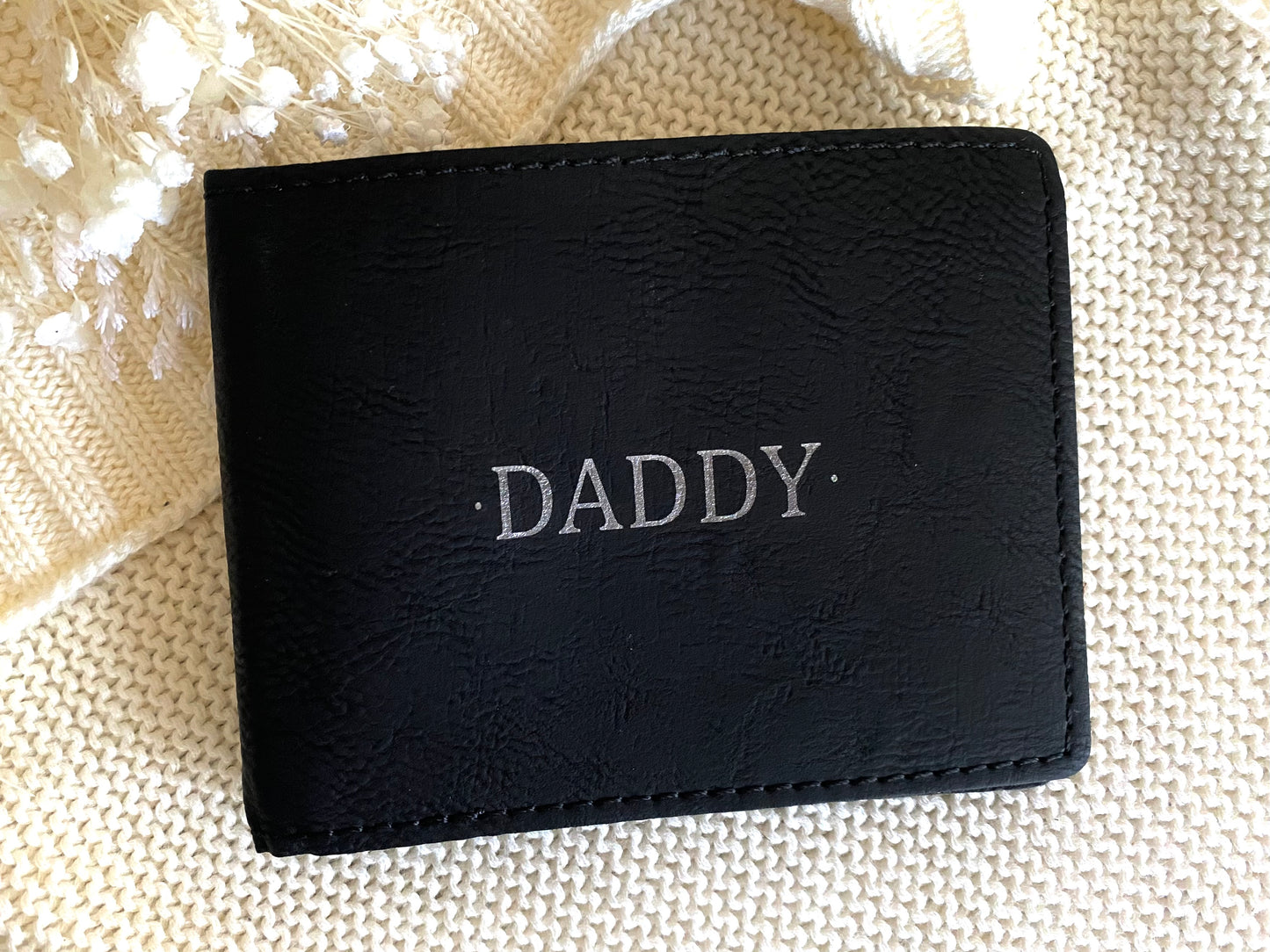 Personalised wallet black