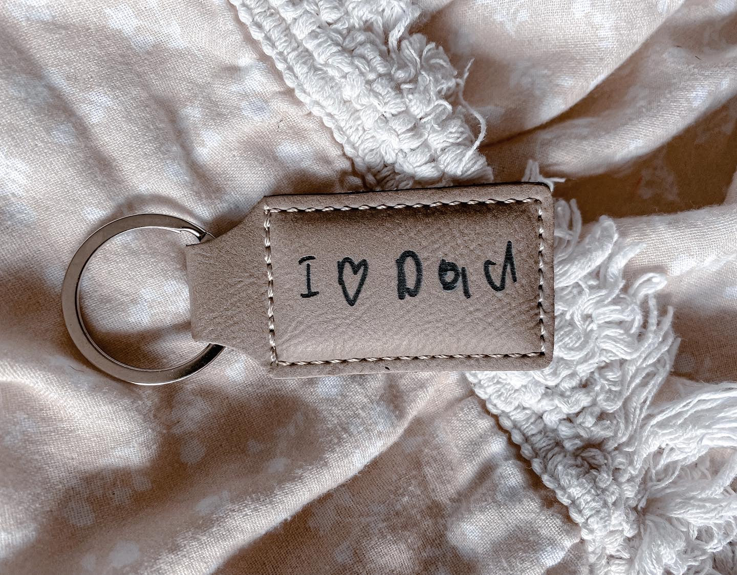 Father’s Day personalised keyring rectangle