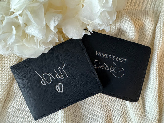 Personalised wallet black