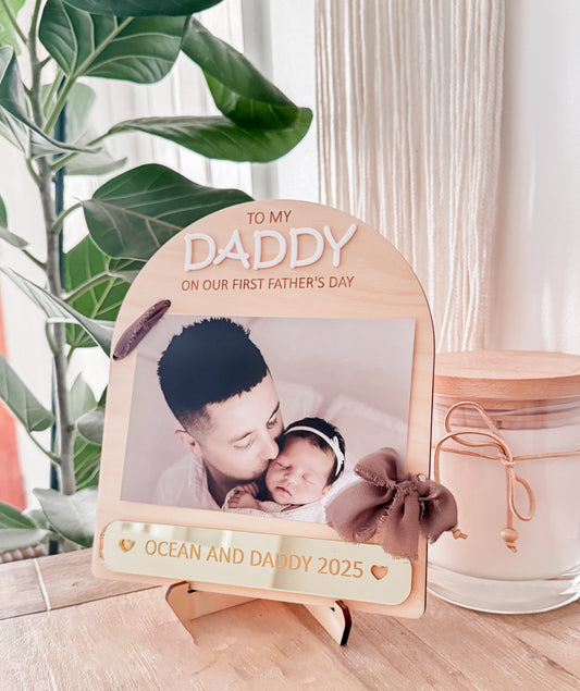 First Father’s Day photo display