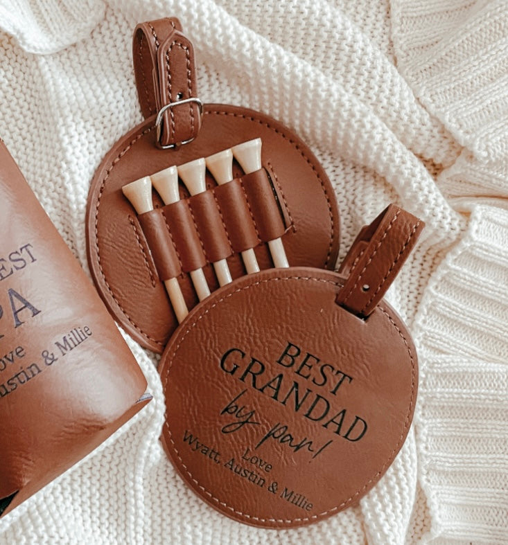 Personalised golf tag Chestnut