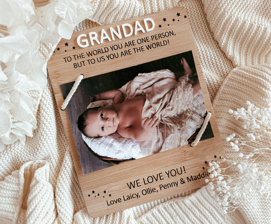 Father’s Day grandparent photo display gift