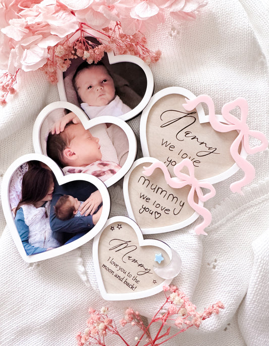 Mother’s Day heart photo magnet