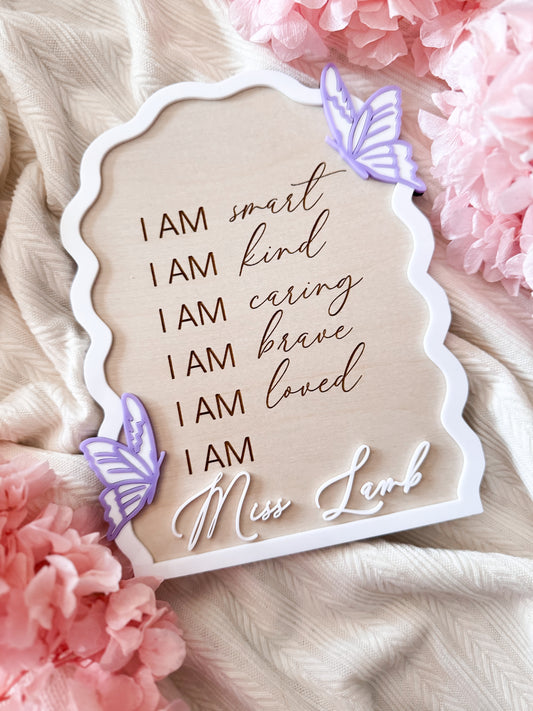 Teacher gift affirmation sign