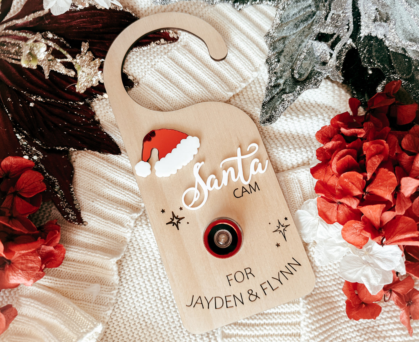 Santa cam door hanger