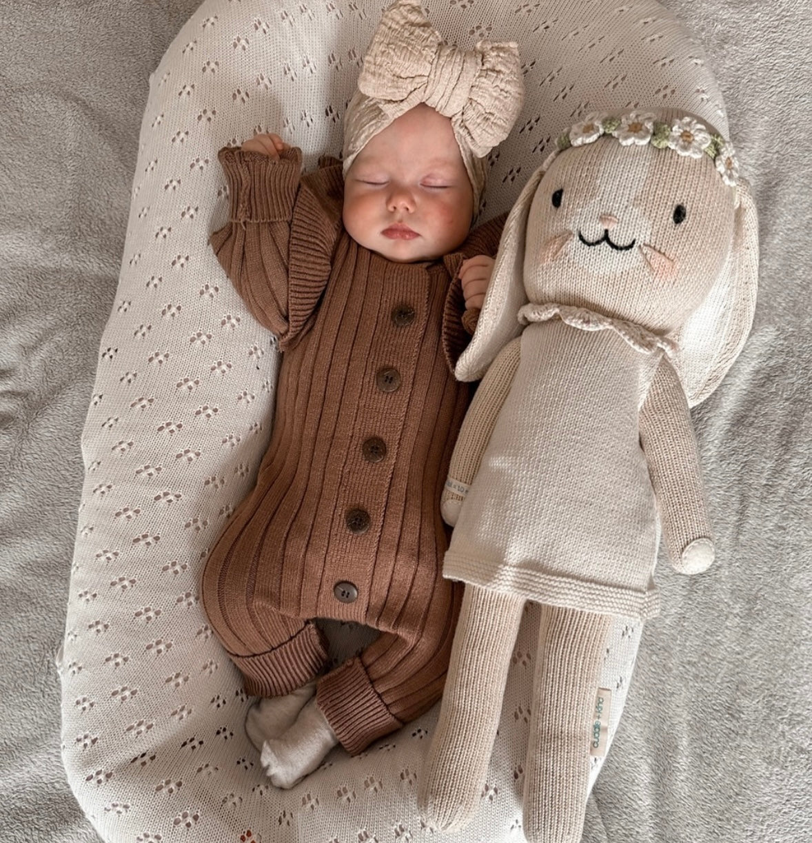 Full length knit chocolate brown romper