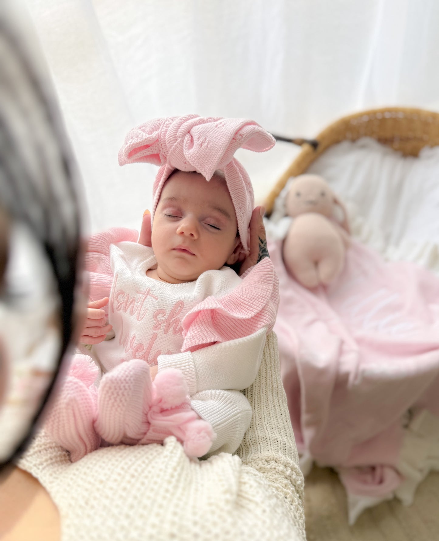 Isn’t she lovely baby announcement romper