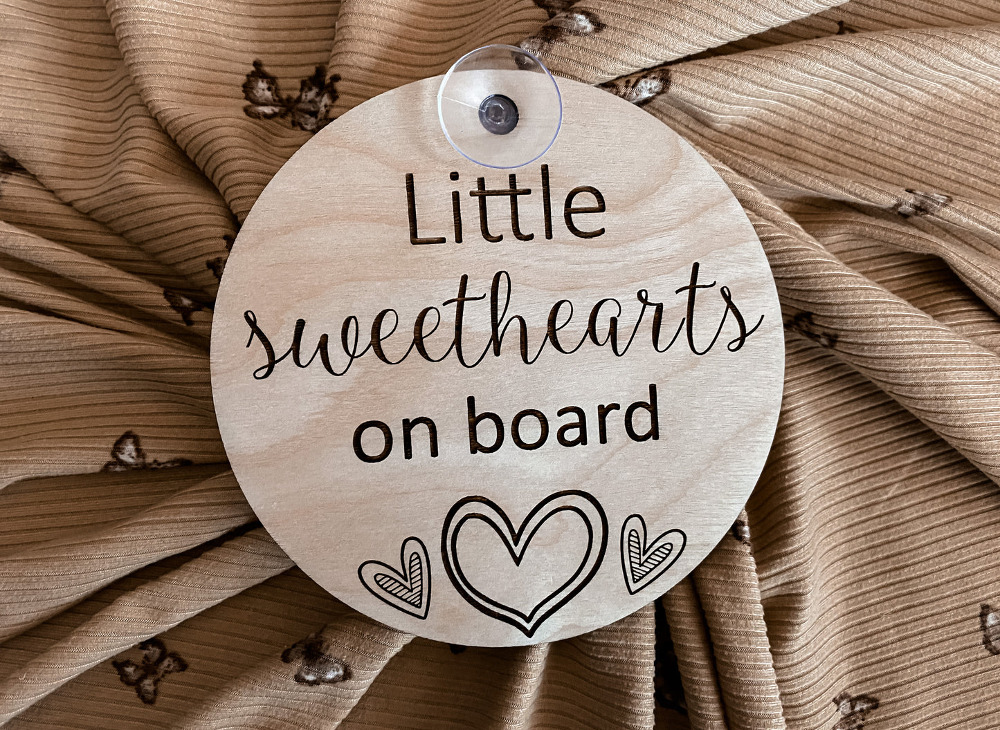 Little sweethearts on board car disc