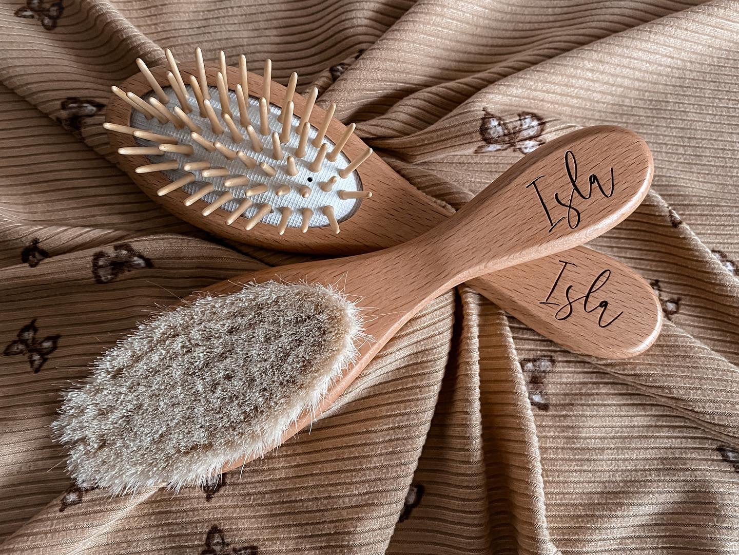 Hairbrush set heart design