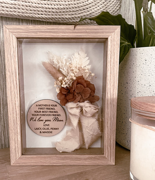 Mother’s Day Shadow Box Natural Coloured Frame