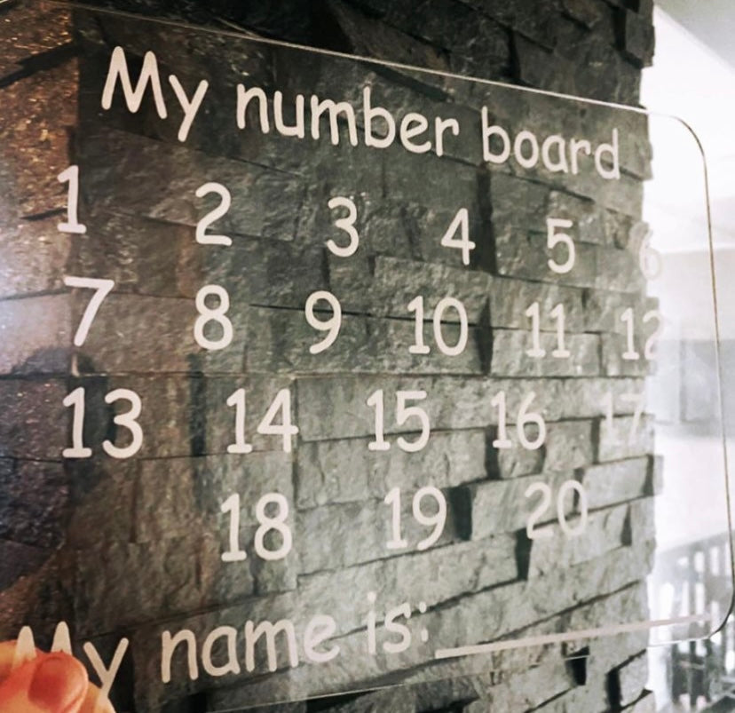Plot Number Boards Number tracing board – Penny and Co Collections